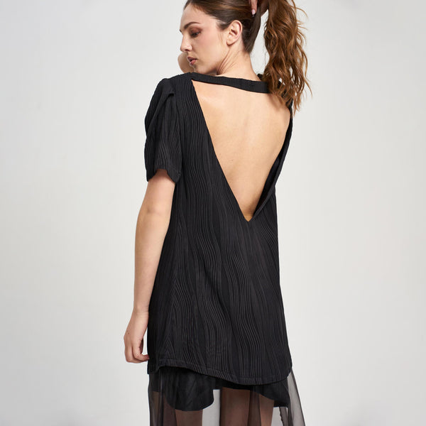 Black Hamsleeve Dress